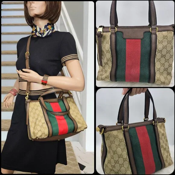 Gucci Rania Top Handle 2-Way Bag - Picture 9 of 17